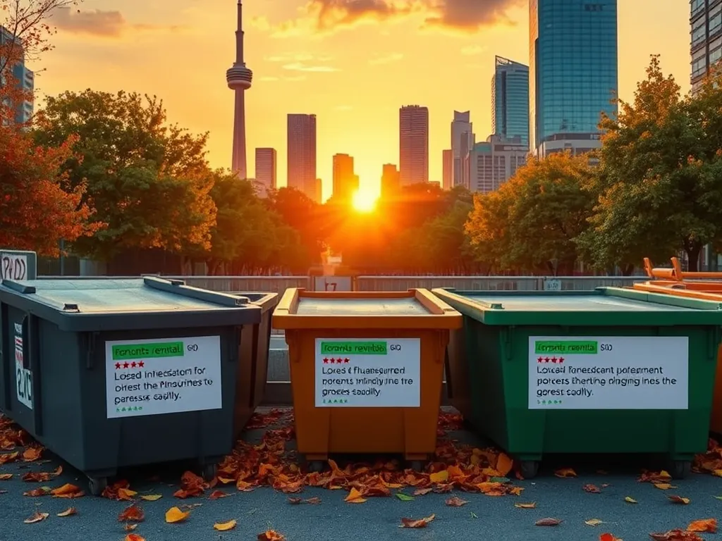 Top Dumpster Rental Reviews in Toronto: What You Need to Know